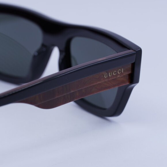 🕶️ New Gucci GG1301S 001 Sunglasses - Black Frame, Grey Lenses - Picture 5 of 10